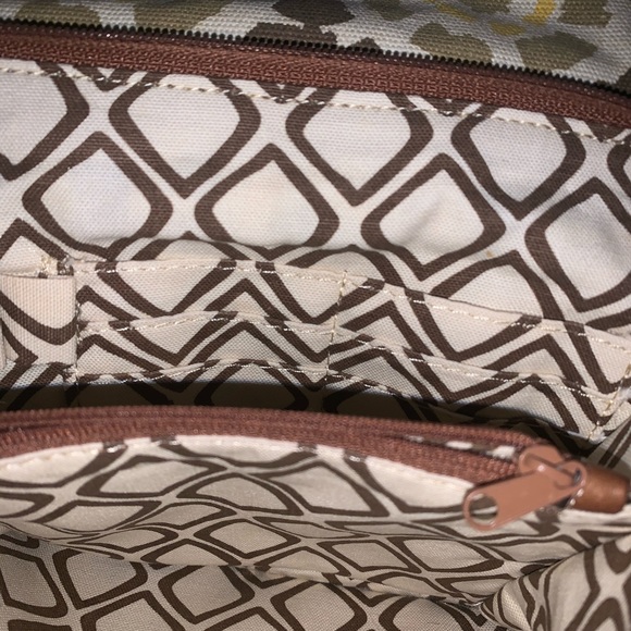 A fun and funky retro inspired canvas crossbody by Fossil - Picture 4 of 5